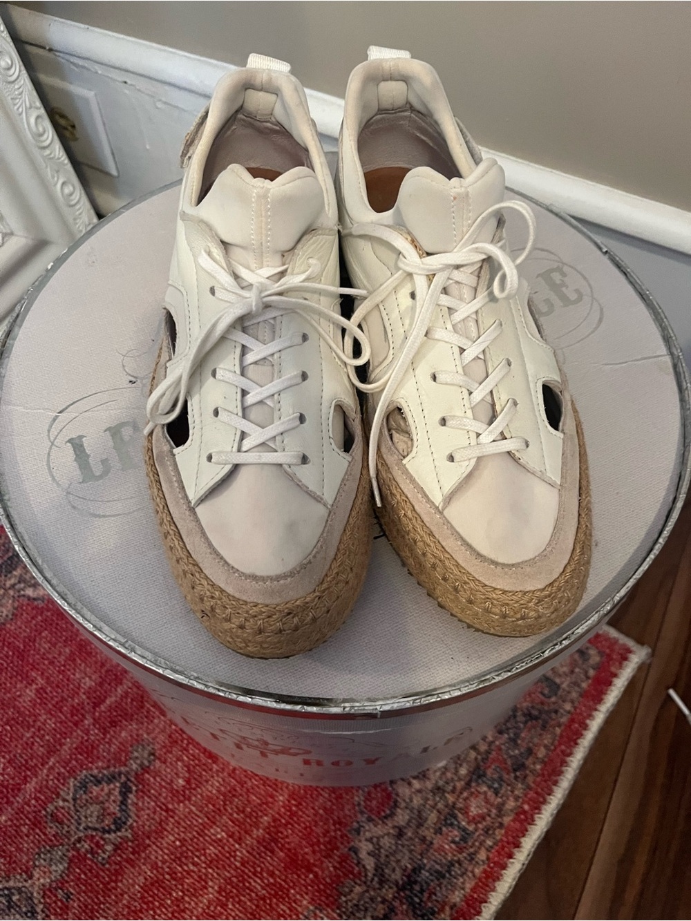 PAJAR Women’s White Espadrille-Style Sneakers